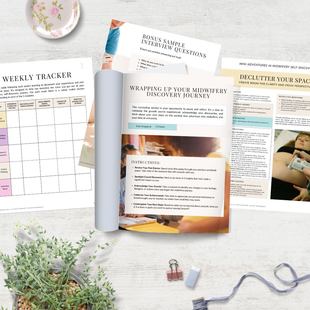 The Course for Midwifery Hopefuls Workbook - Extended Version