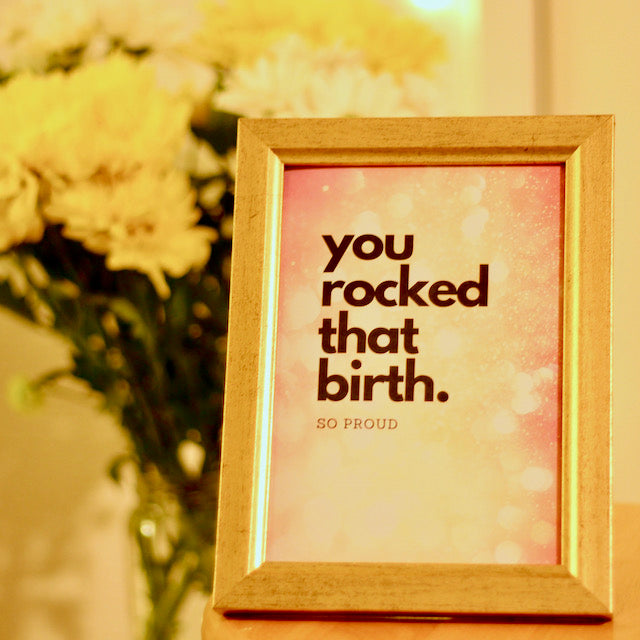 you rocked that birth